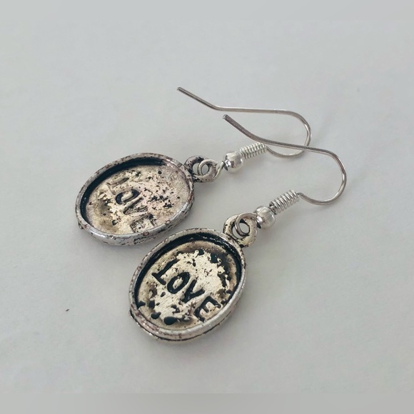 ⭐️$4 Sale⭐️ “Love” Tibetan Silver Earrings - 10 for $10 clearance - Picture 5 of 6